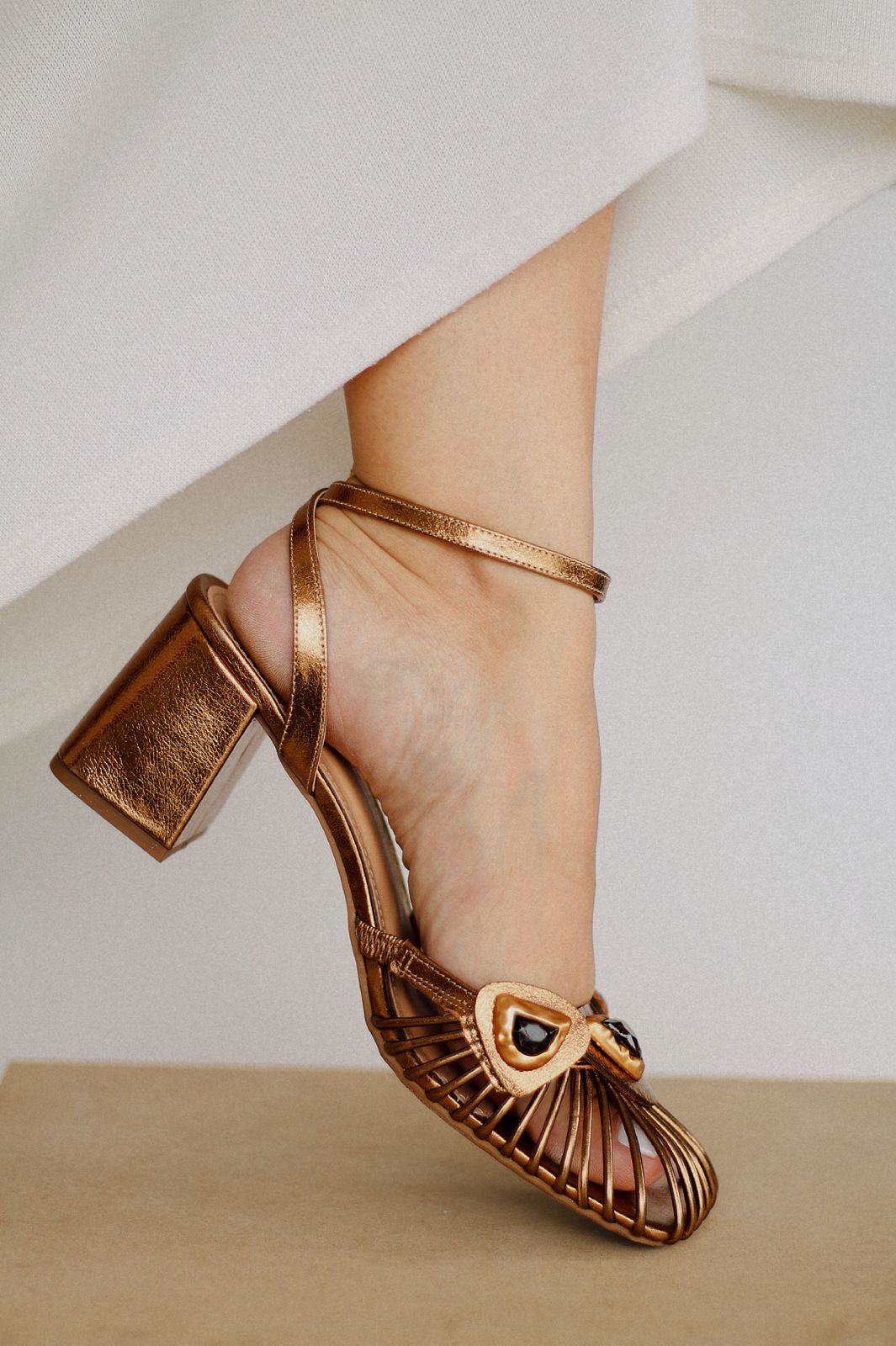 Seleny Glam Bronze Sandal