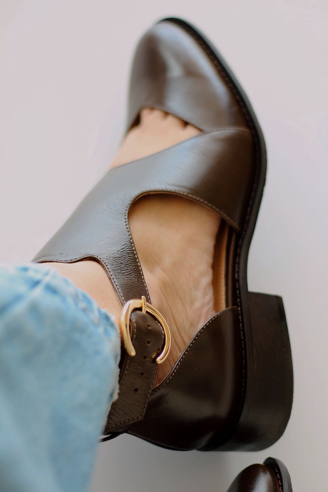 Vittorio brown leather shoe - LARGE FIT