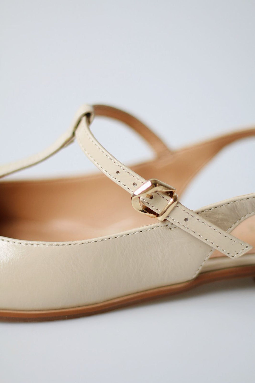 Bailarina Nyssa creme e preto