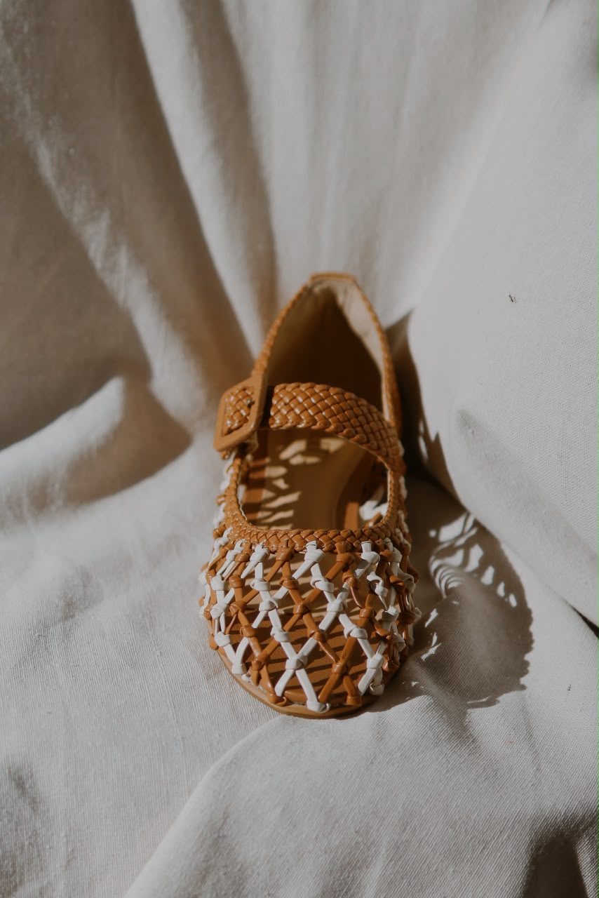 Sapatilha Ivana macrame bicolor