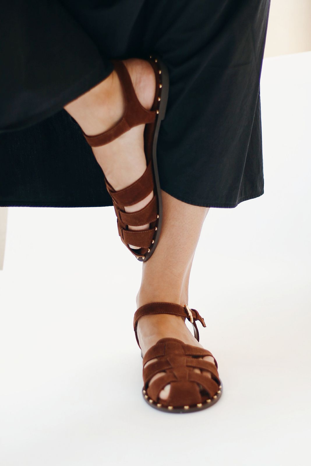 Fisherman Jolie suede cocoa