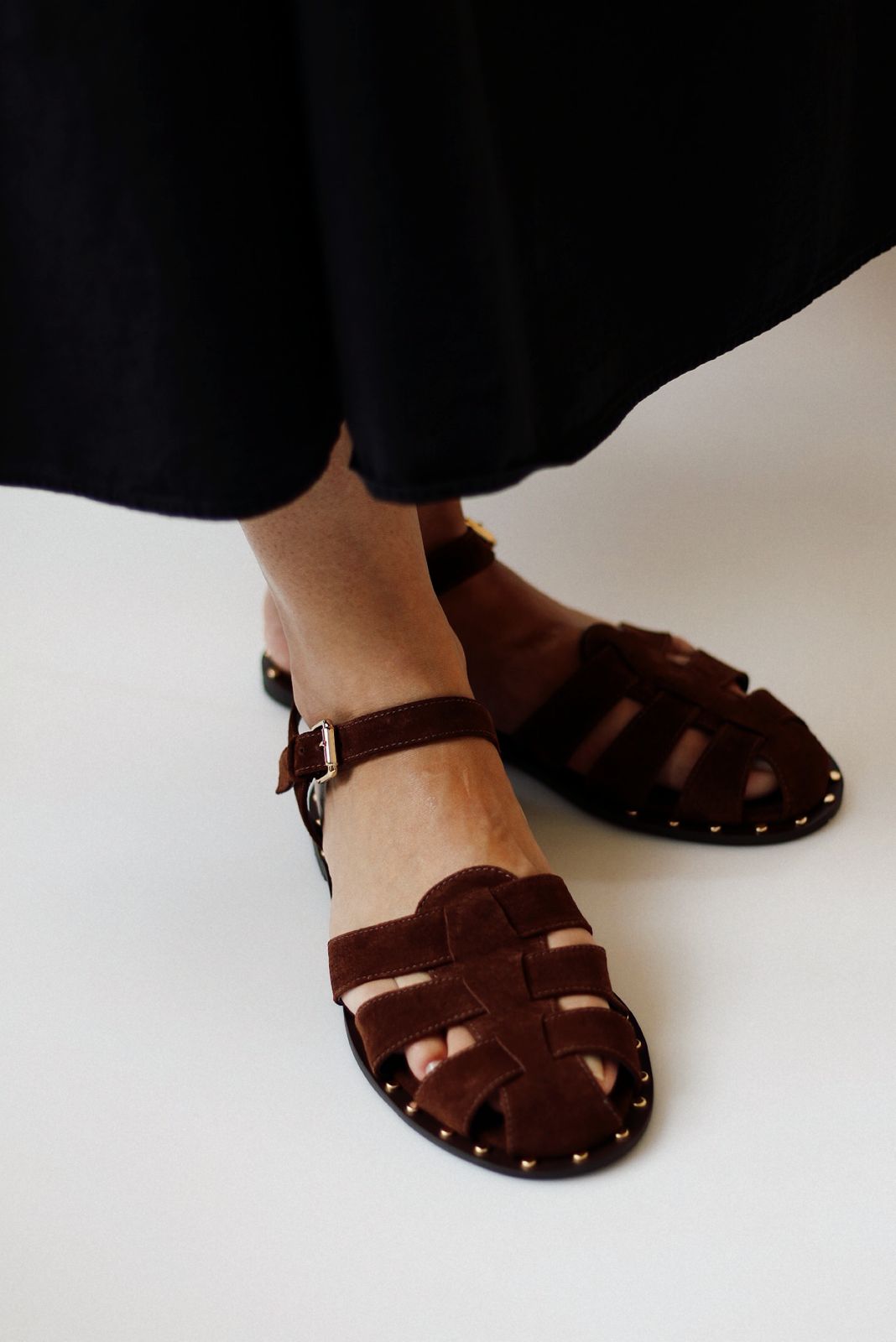 Fisherman Jolie suede cocoa