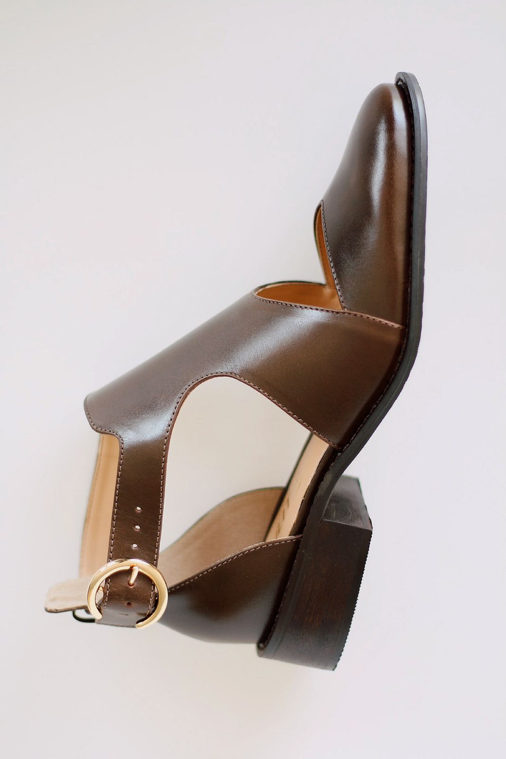 Vittorio brown leather shoe - LARGE FIT